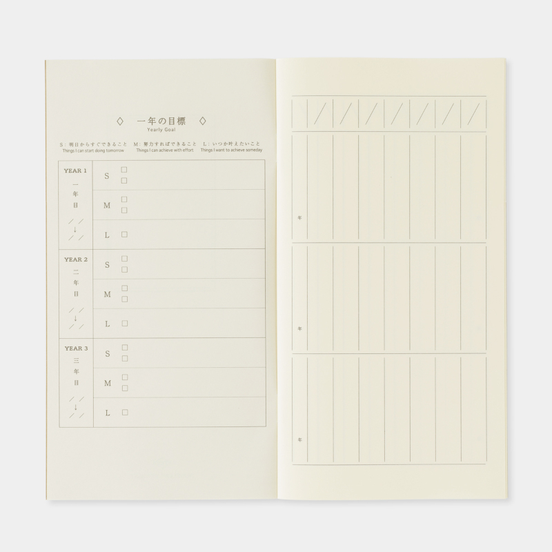 Traveler's Notebook Refill X Mizushima 2025 [07101-184] - Adult Diary